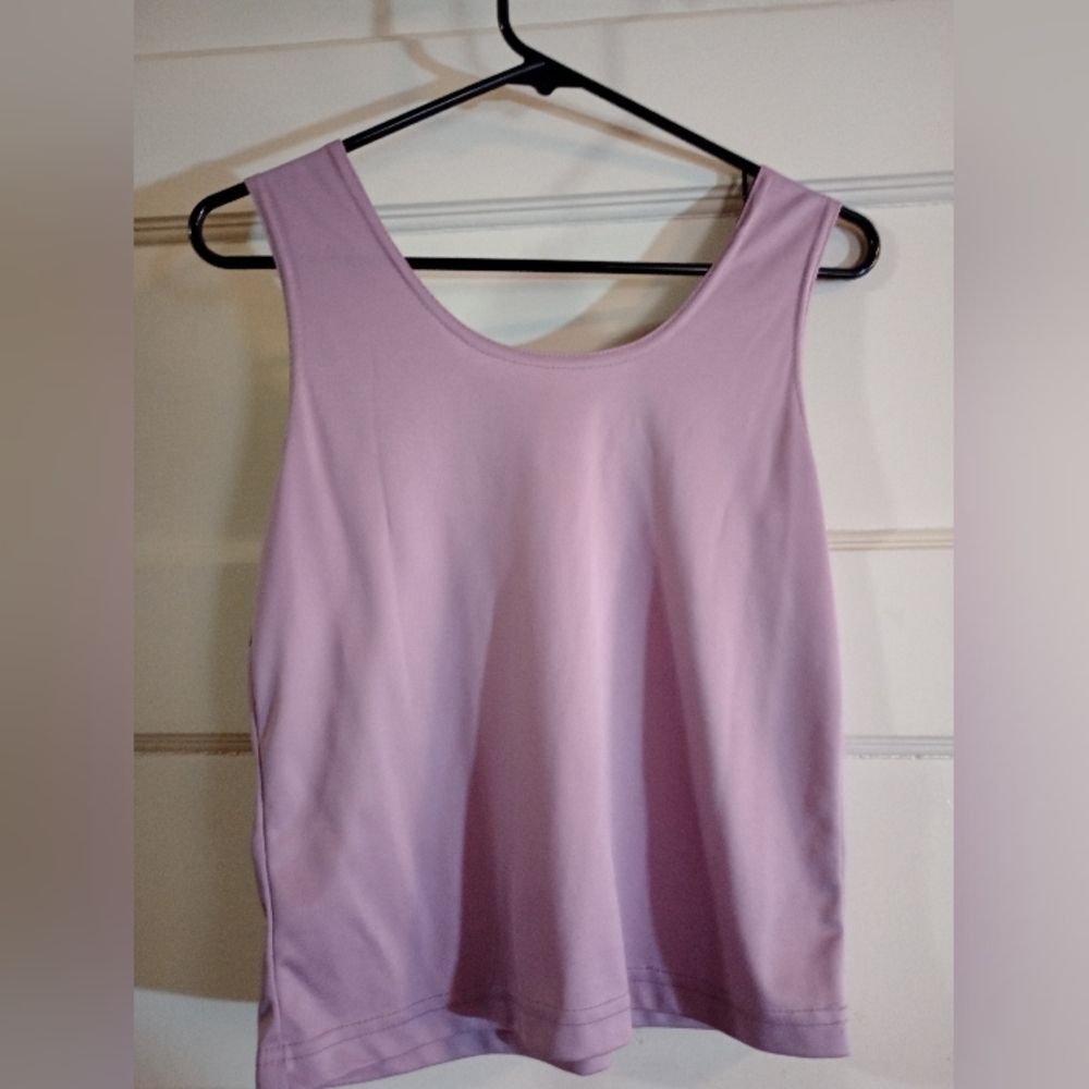 Dress Barn medium women's tank shirt purple